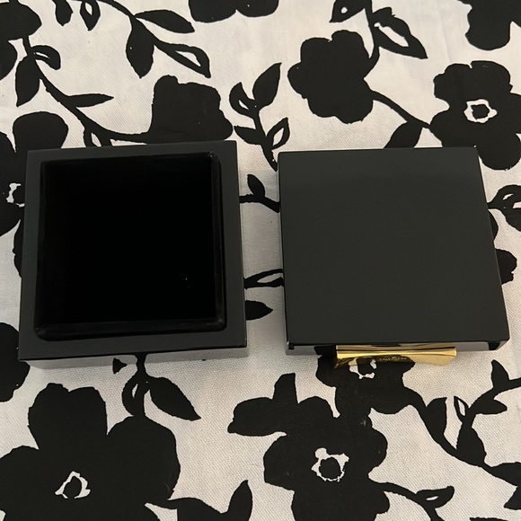 Kate spade box garden street shiny black gold bow tie New York jewelry decor y2k - Picture 3 of 6